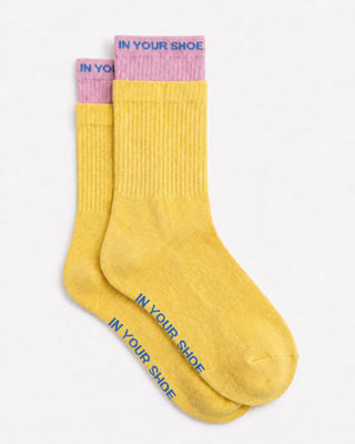 Pink Lime Double Layered Neck Socks Neck Socks IN YOUR SHOE 