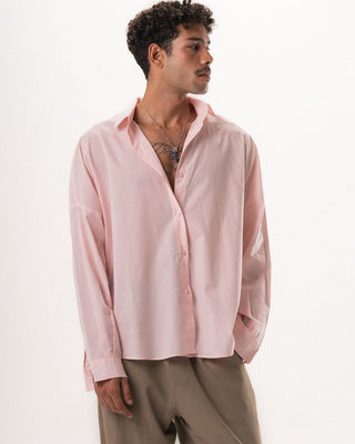 Pink Long Sleeve Oversized Shirt Oversized Shirts IN YOUR SHOE M 