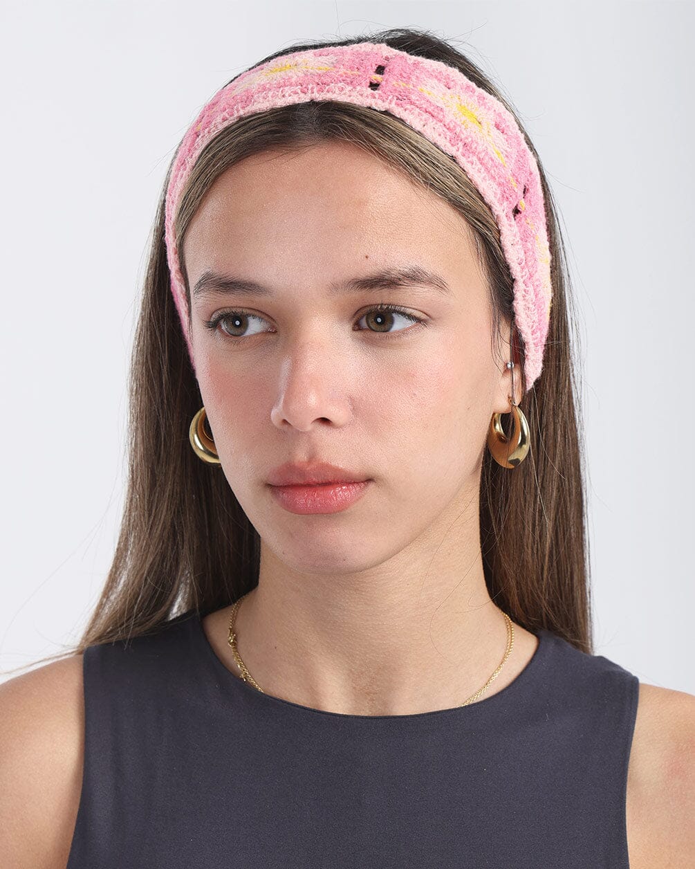 Pink Mini Crochet Bandana Bandana IN YOUR SHOE 