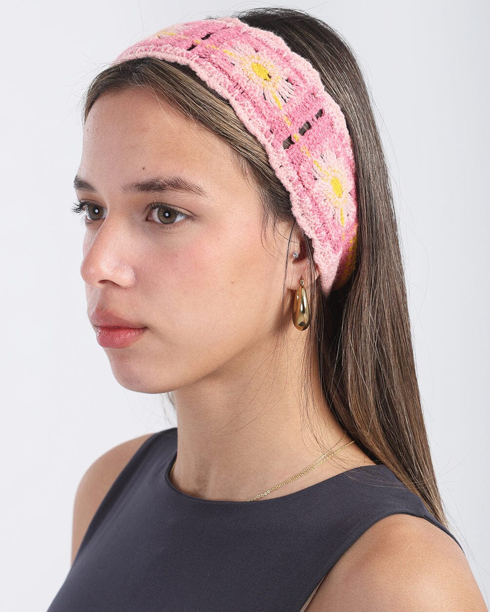 Pink Mini Crochet Bandana Bandana IN YOUR SHOE 