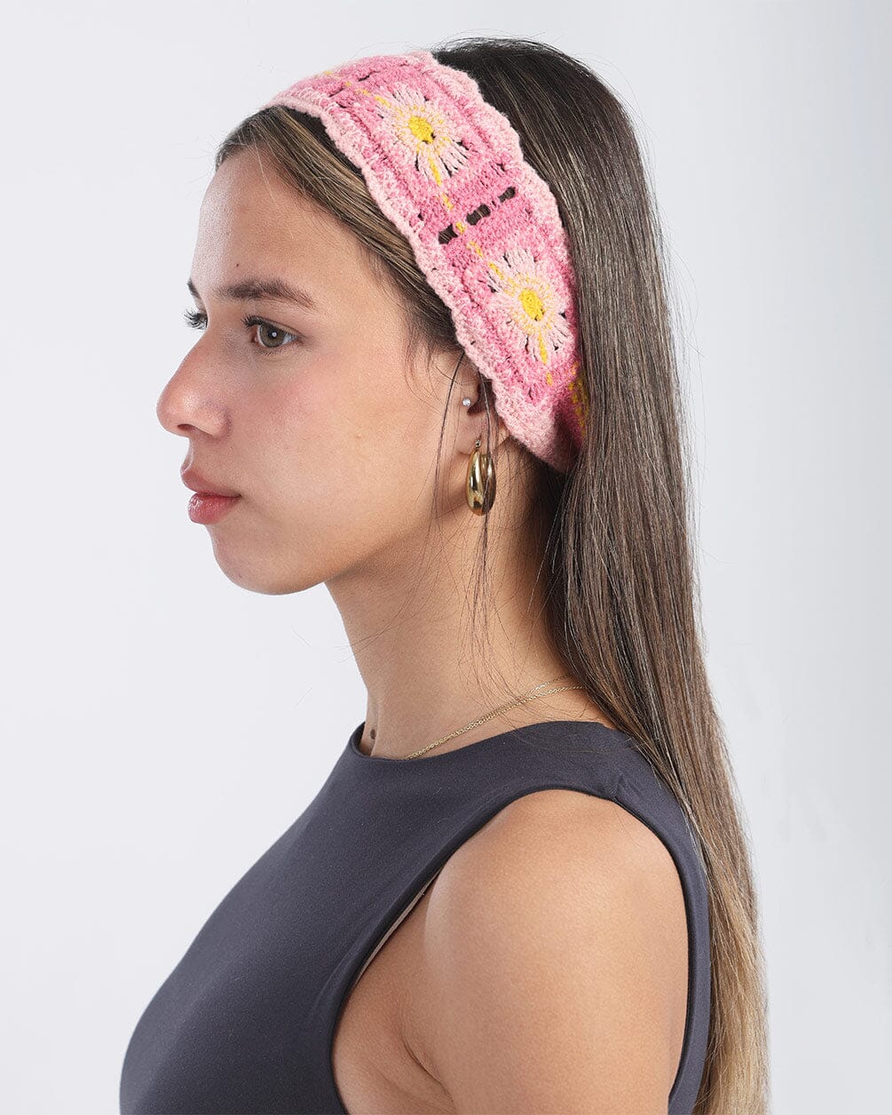 Pink Mini Crochet Bandana Bandana IN YOUR SHOE 