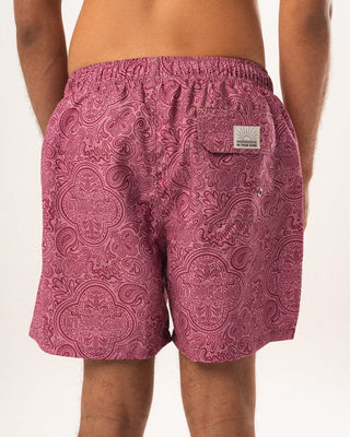 Pink Paisley Swim Shorts Swim Shorts IN YOUR SHOE L 