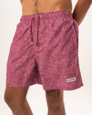 Pink Paisley Swim Shorts Swim Shorts IN YOUR SHOE S 