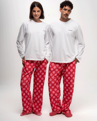 Pink Polka Fluffy Pjoys Fluffy Pjoys IN YOUR SHOE S 