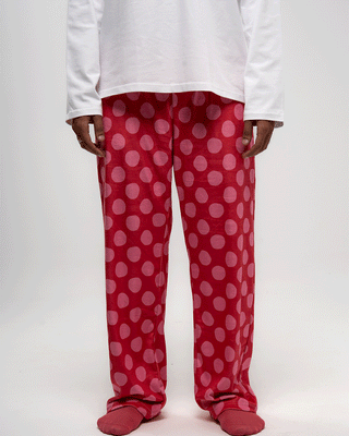 Pink Polka Fluffy Pjoys Fluffy Pjoys IN YOUR SHOE 