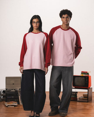 Pink Raglan Oversized Pullover Pullovers IN YOUR SHOE S 