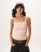 Pink Ribbed Tank Top