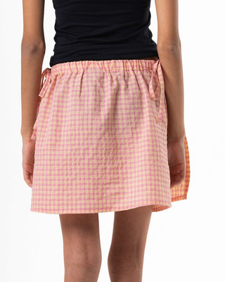 Pink & Yellow Plaid Mini Wrap Flowy Wraps IN YOUR SHOE 