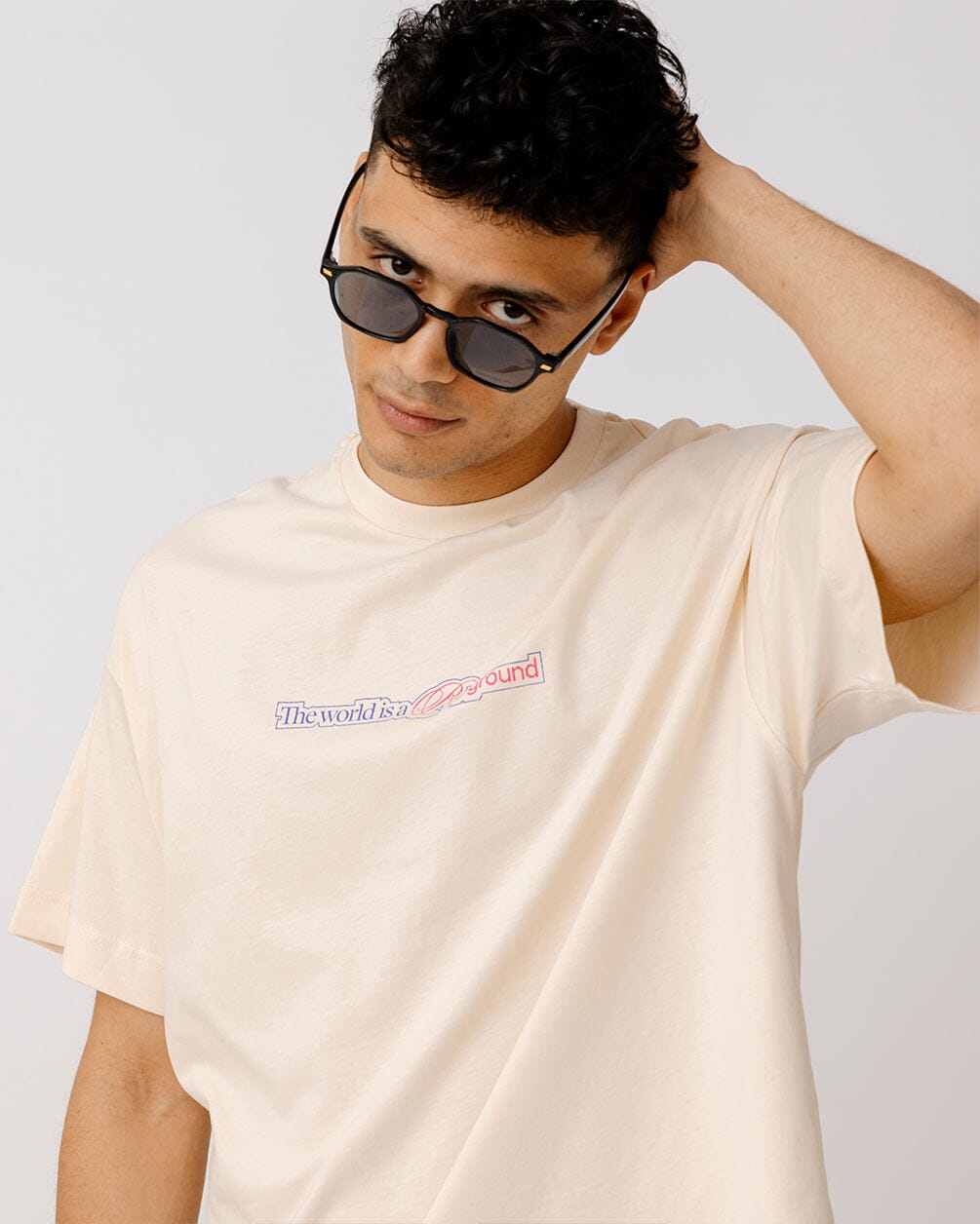 Playground Printed Oversized Tee Printed Oversized Tees IN YOUR SHOE M 