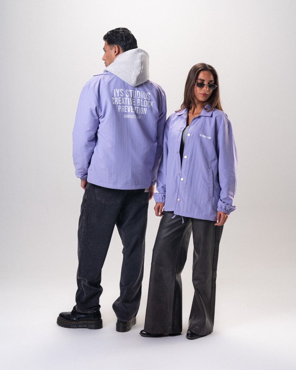 Purple Printed Regular Windbreaker Windbreaker IN YOUR SHOE 