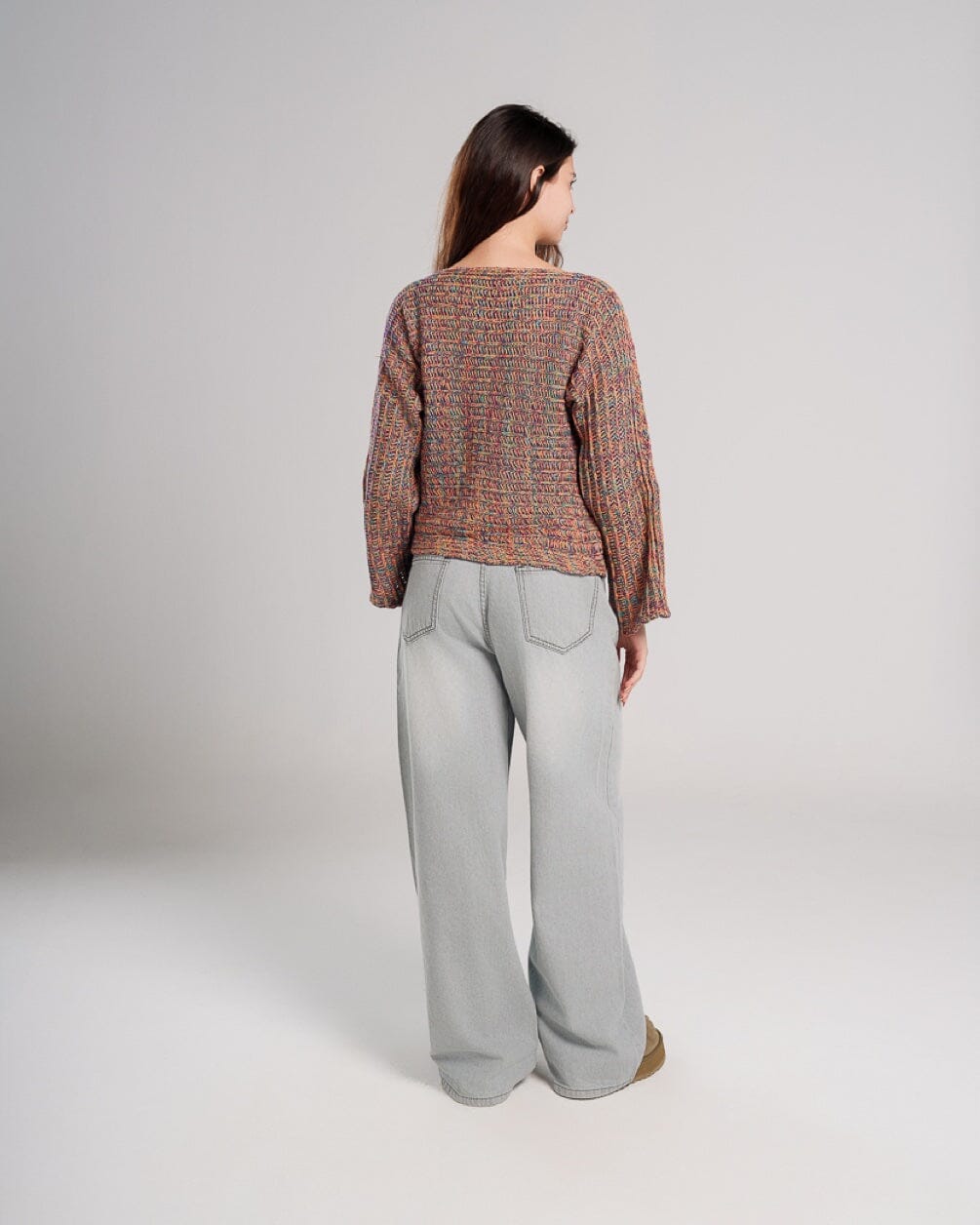 Purple Thread Boxy Sweater Sweaters IN YOUR SHOE L 