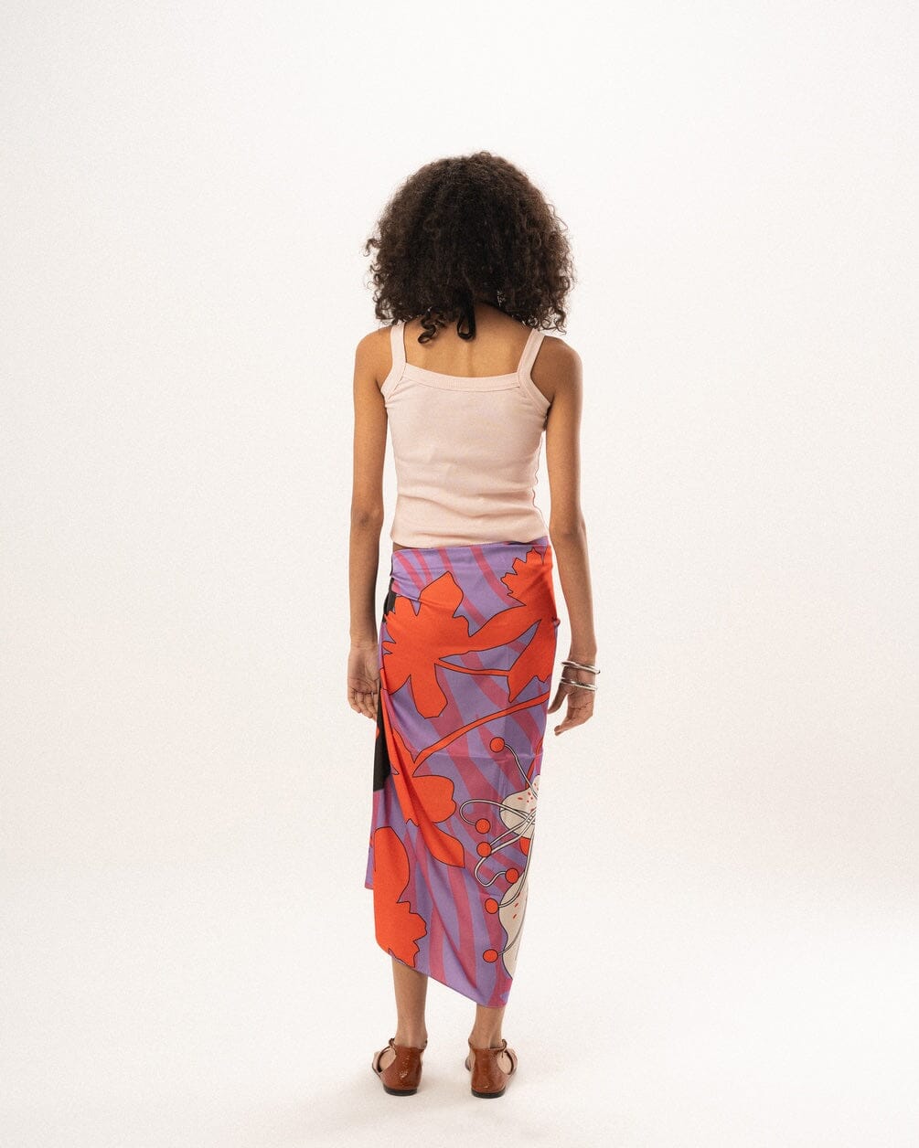 Purple Wild Clay Satin Flowy Wrap Flowy Wraps IN YOUR SHOE 