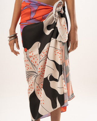 Purple Wild Clay Satin Flowy Wrap Flowy Wraps IN YOUR SHOE 