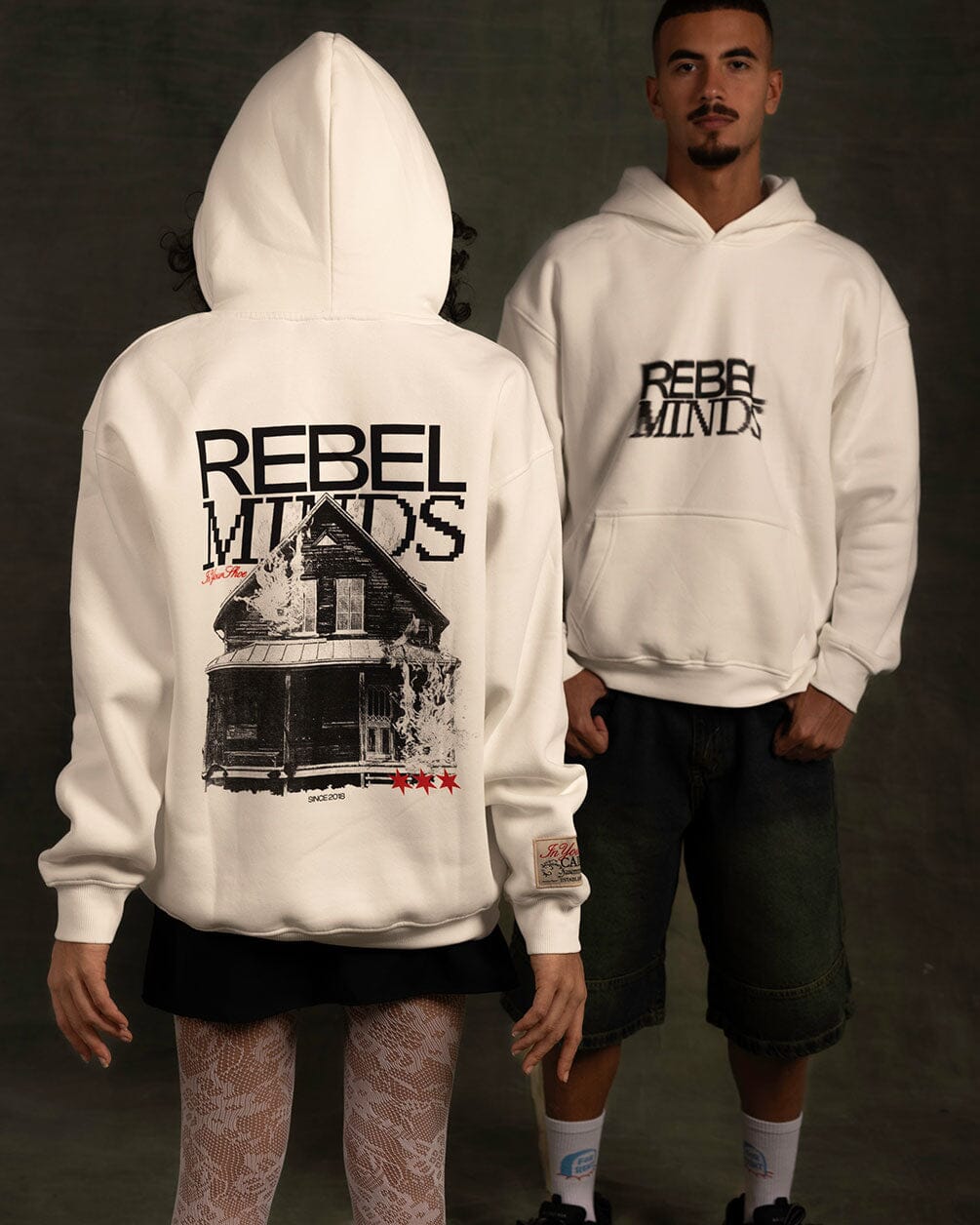 Rebel Minds Hoodie Printed Hoodies IN YOUR SHOE L 