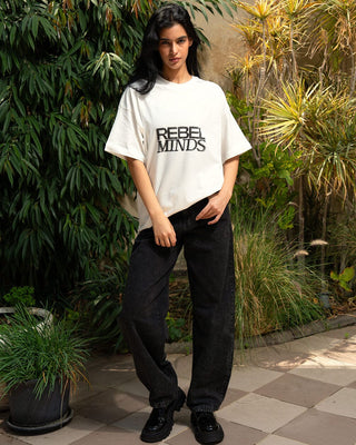 Rebel Minds Oversized Tee Printed Oversized Tees IN YOUR SHOE M 