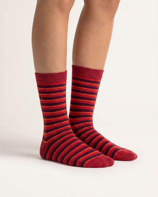 Red Granny Neck Socks Neck Socks IN YOUR SHOE 
