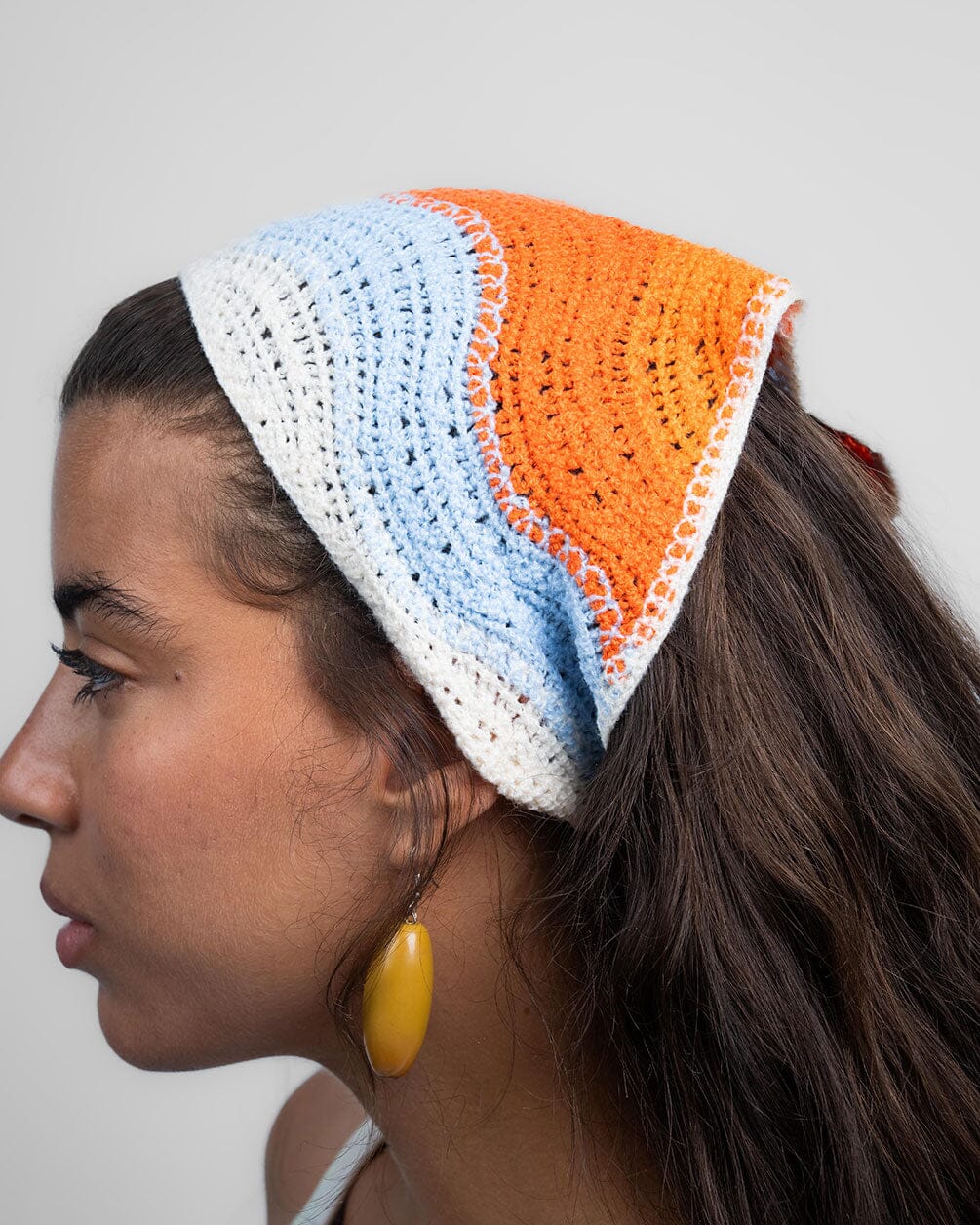 Red Ice Cream Crochet Bandana Bandana IN YOUR SHOE 