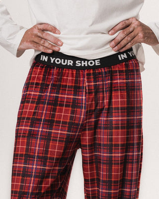 Red Plaid Fluffy Pjoys Fluffy Pjoys IN YOUR SHOE 
