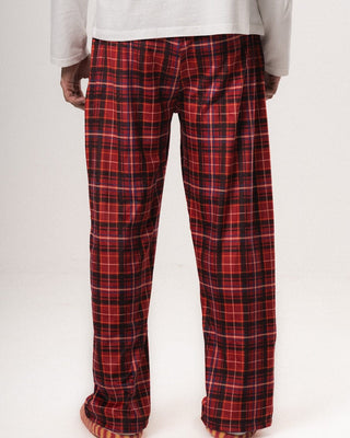 Red Plaid Fluffy Pjoys Fluffy Pjoys IN YOUR SHOE XL 