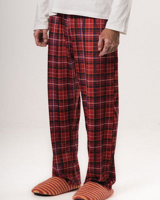 Red Plaid Fluffy Pjoys Fluffy Pjoys IN YOUR SHOE L 