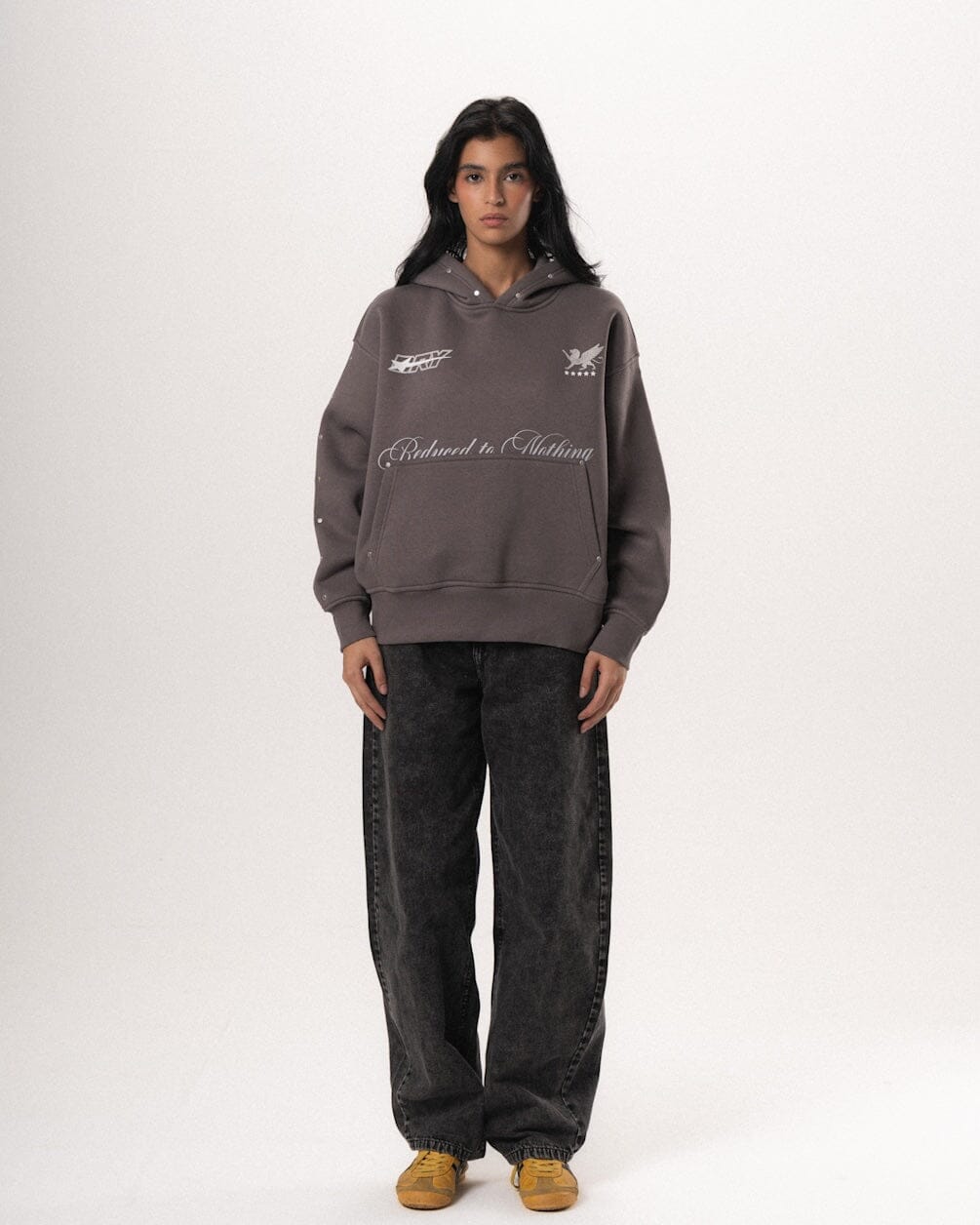 Reduced To Nothing Boxy Hoodie Boxy Hoodies IN YOUR SHOE XL 