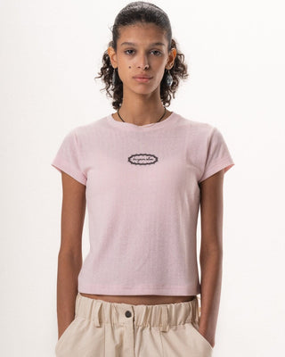 Rose Pink Loose Fit Baby Tee Baby Tees IN YOUR SHOE M 