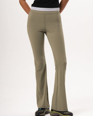 Sage Green Flared Leggings Leggings IN YOUR SHOE 