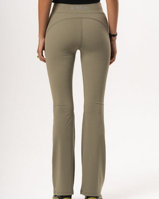 Sage Green Flared Leggings Leggings IN YOUR SHOE L 