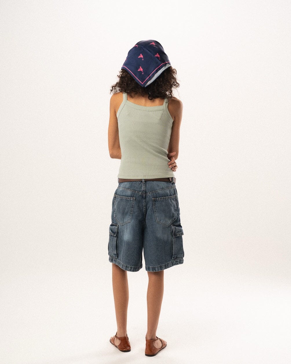 Sage Green Ribbed Tank Top Tank Tops IN YOUR SHOE L 