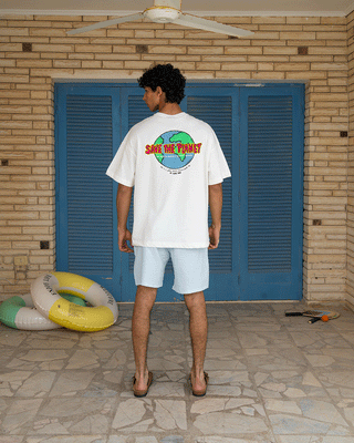 Save The Planet Oversized Tee Printed Oversized Tees IN YOUR SHOE 