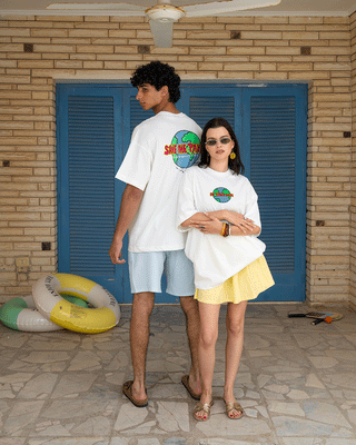 Save The Planet Oversized Tee Printed Oversized Tees IN YOUR SHOE S 