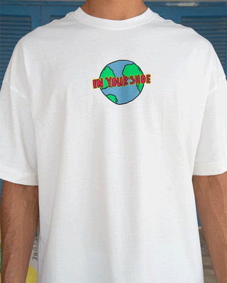 Save The Planet Oversized Tee Printed Oversized Tees IN YOUR SHOE 