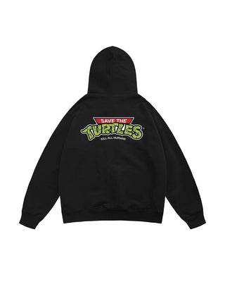 Save The Turtles Oversized Hoodie Printed Hoodies IN YOUR SHOE 