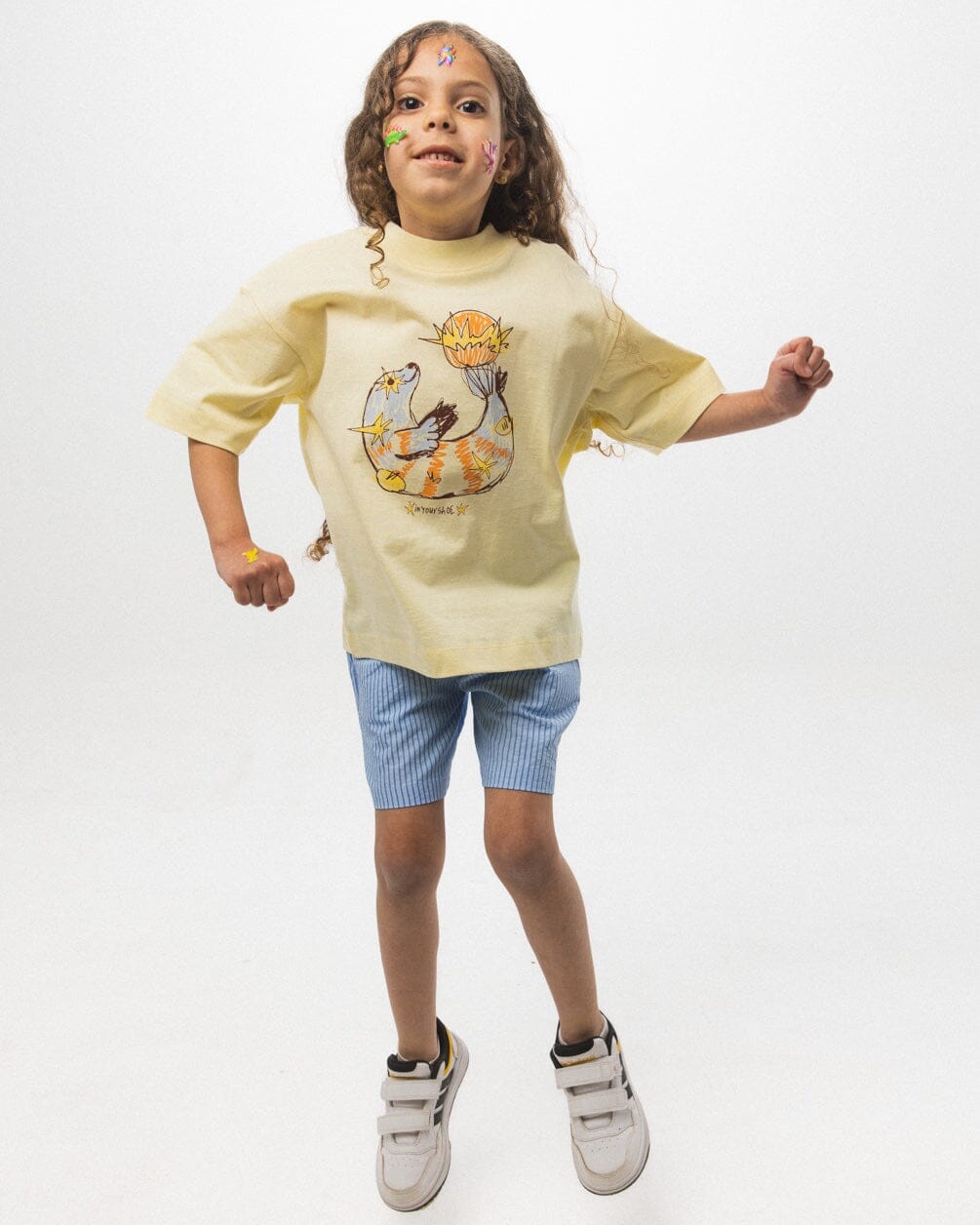 Seal Oversized Kids Tee Kids Printed Oversized Tees IN YOUR SHOE 6-7 