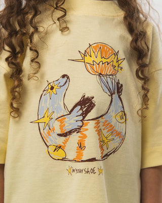 Seal Oversized Kids Tee Kids Printed Oversized Tees IN YOUR SHOE 12-13 