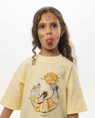 Seal Oversized Kids Tee Kids Printed Oversized Tees IN YOUR SHOE 8-9 
