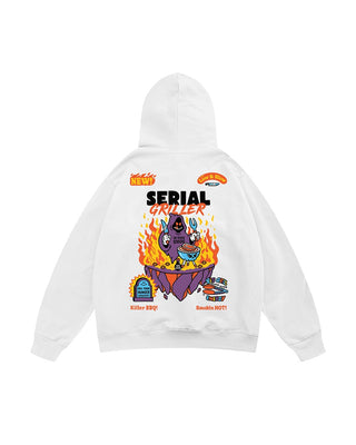 Serial Griller Oversized Hoodie Printed Hoodies IN YOUR SHOE S 
