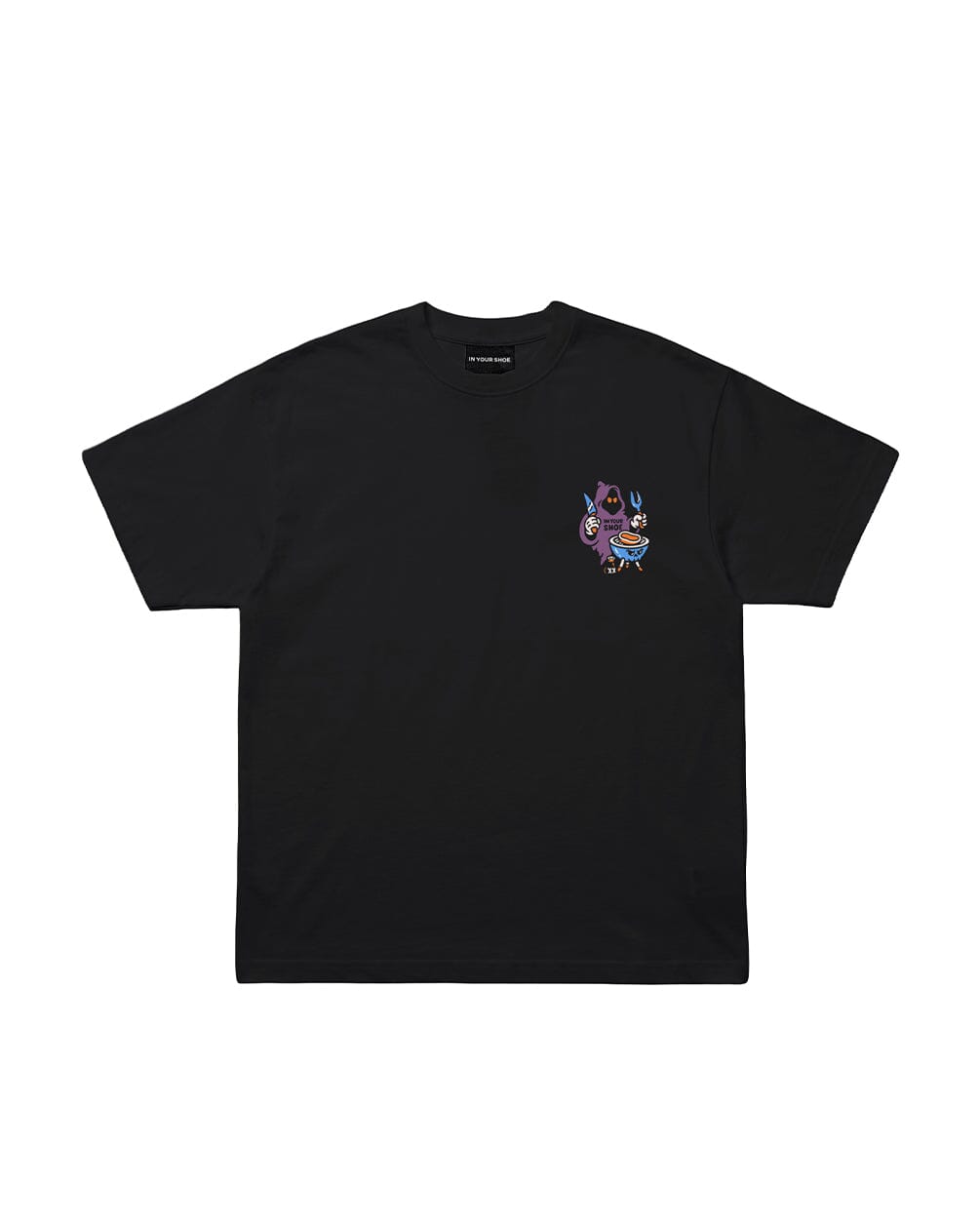 Serial Griller Oversized Tee Printed Oversized Tees IN YOUR SHOE S Black 