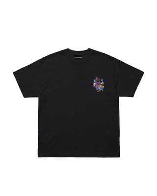 Serial Griller Oversized Tee Printed Oversized Tees IN YOUR SHOE S Black 