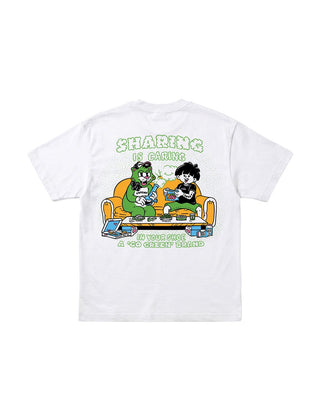Sharing Is Caring Oversized Tee Printed Oversized Tees IN YOUR SHOE 