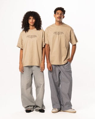 Shawarena Oversized Tee Printed Oversized Tees IN YOUR SHOE S 