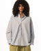 Female Sky Blue Striped Oversized Shirt