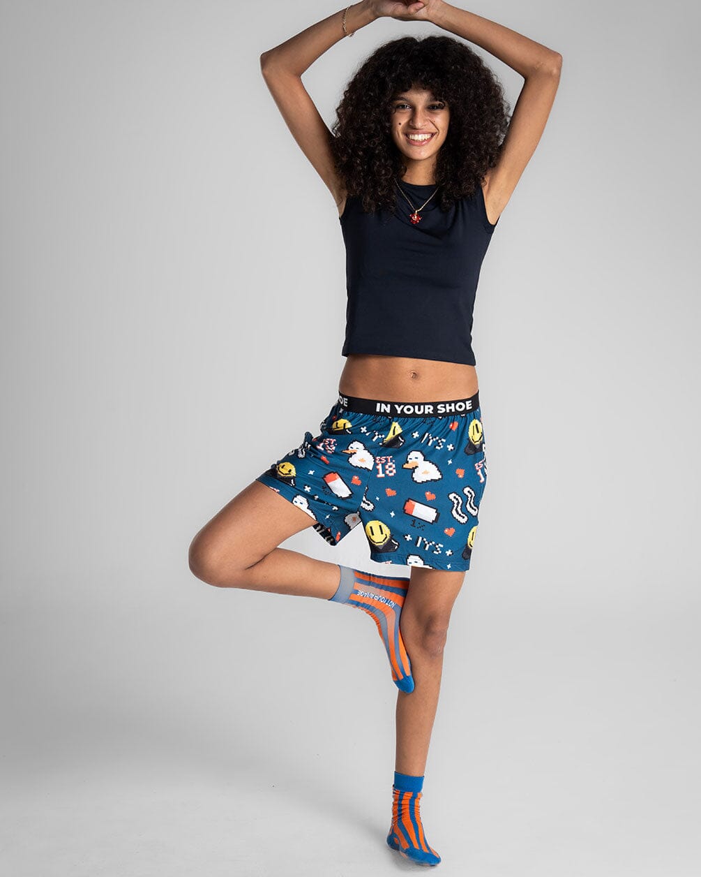 Smiley Pixels Pshorts Pshorts IN YOUR SHOE L 