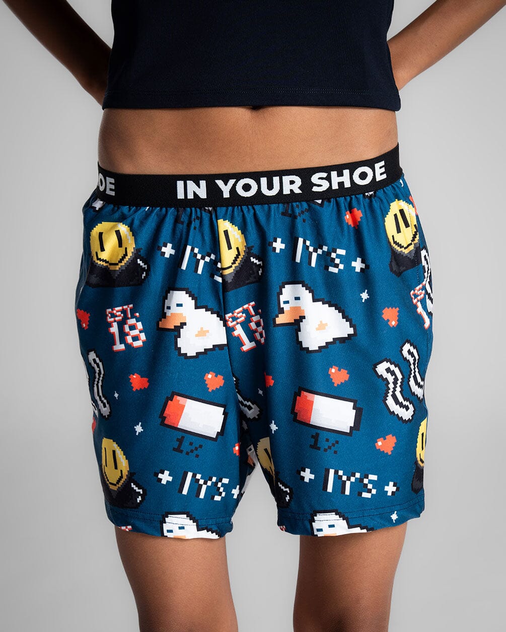 Smiley Pixels Pshorts Pshorts IN YOUR SHOE XL 