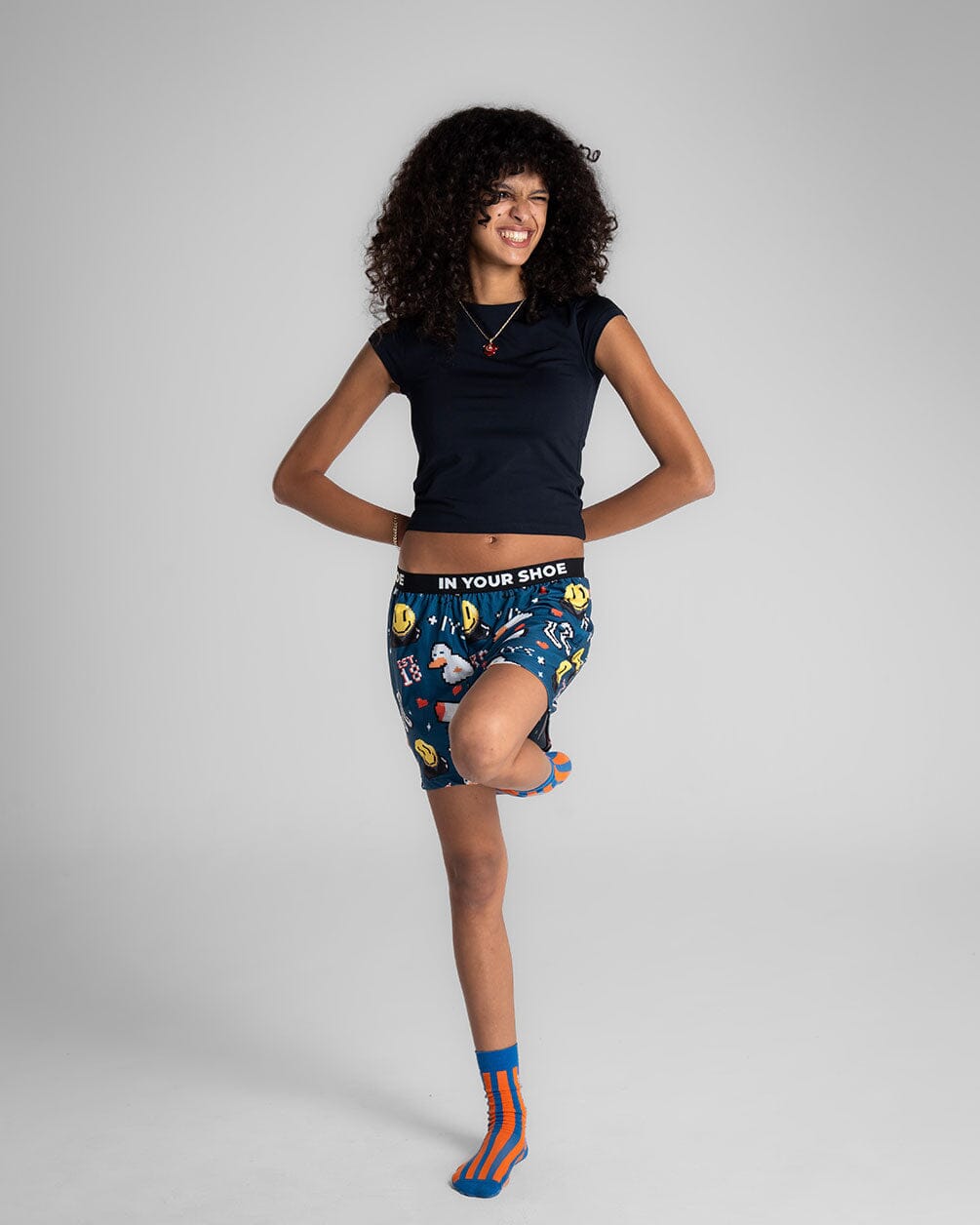 Smiley Pixels Pshorts Pshorts IN YOUR SHOE M 