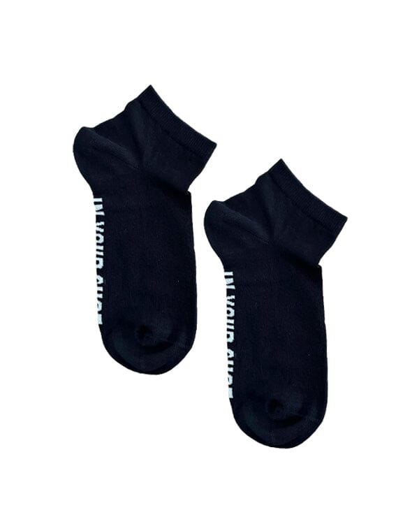 Solid Black (Short Socks) Short Socks In Your Shoe 