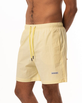 Solid Butter Yellow Swim Shorts Swim Shorts IN YOUR SHOE M 