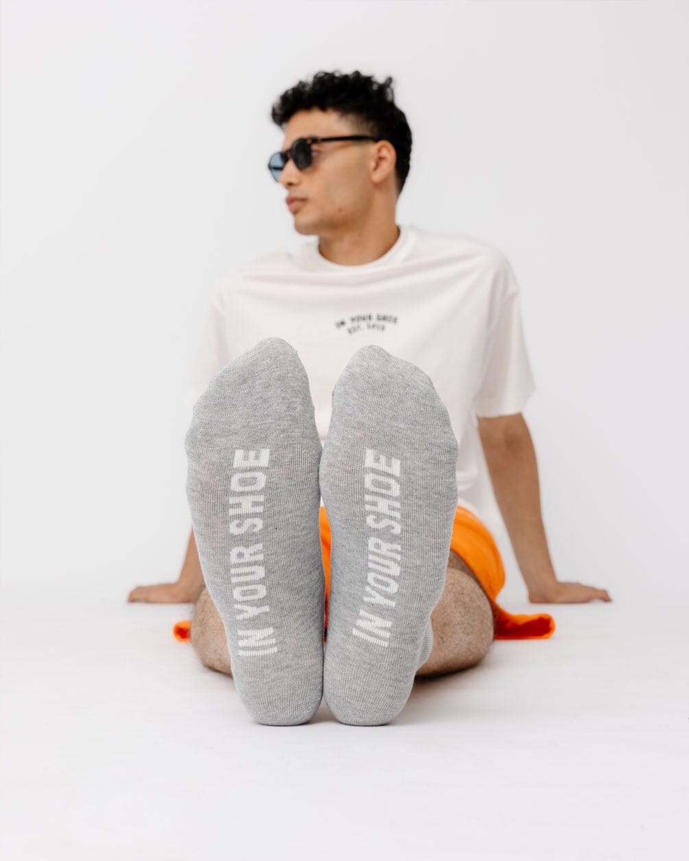 Solid Grey Short Socks Short Socks In Your Shoe 