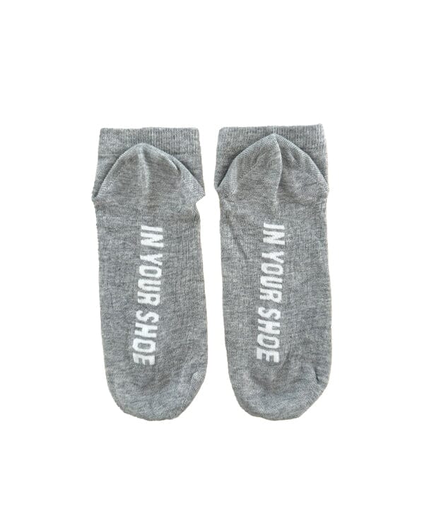Solid Grey (Short Socks) Short Socks In Your Shoe 