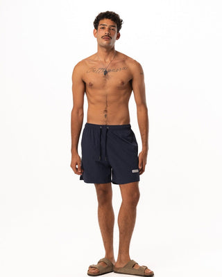 Solid Navy Blue Swim Shorts Swim Shorts IN YOUR SHOE S 